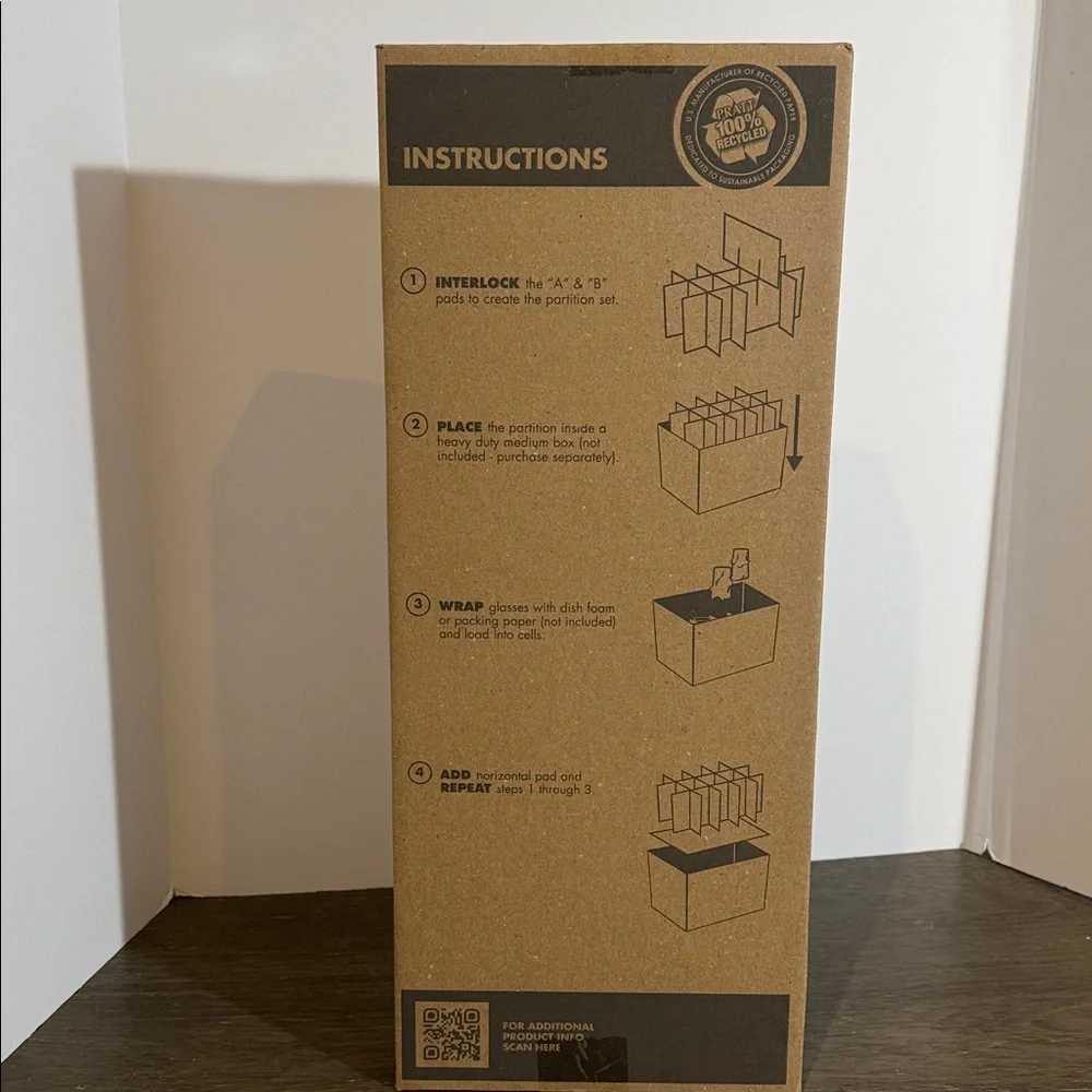 Pratt Retail Specialties Glass Divider Kit For Kitchen and Garage Medium